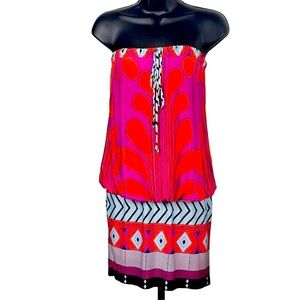 Analili womens strapless mini dress XS